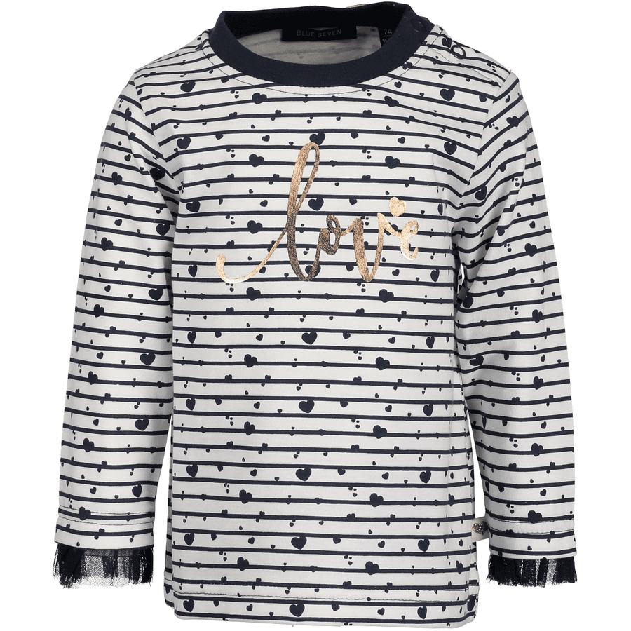 BLUE SEVEN Girl s chemise à manches longues bleu foncé