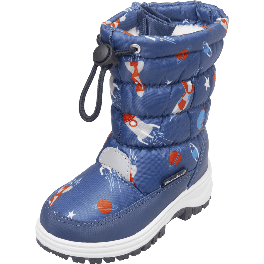 Playshoes Bottes enfant hiver espace bleu marine