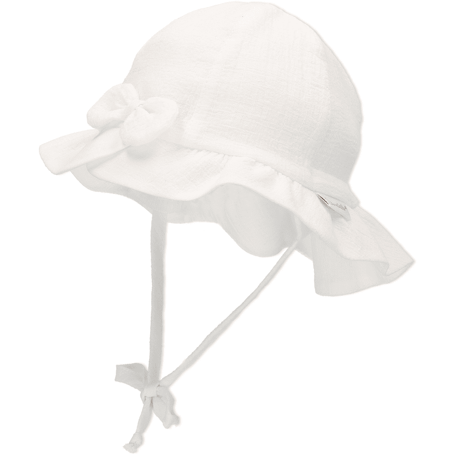 Sterntaler Hat med sløjfe hvid