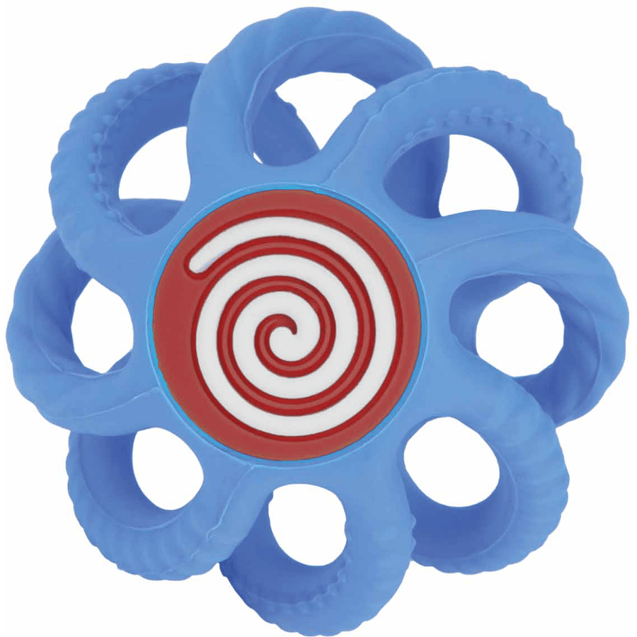 Nûby Beißball aus Silikon klein in blau