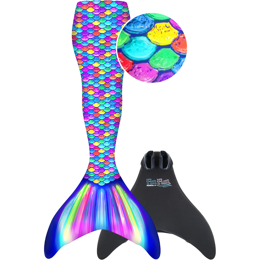 XTREM Toys and Sports Fin Fun Rainbow, Jeugd L/XL (140-164)