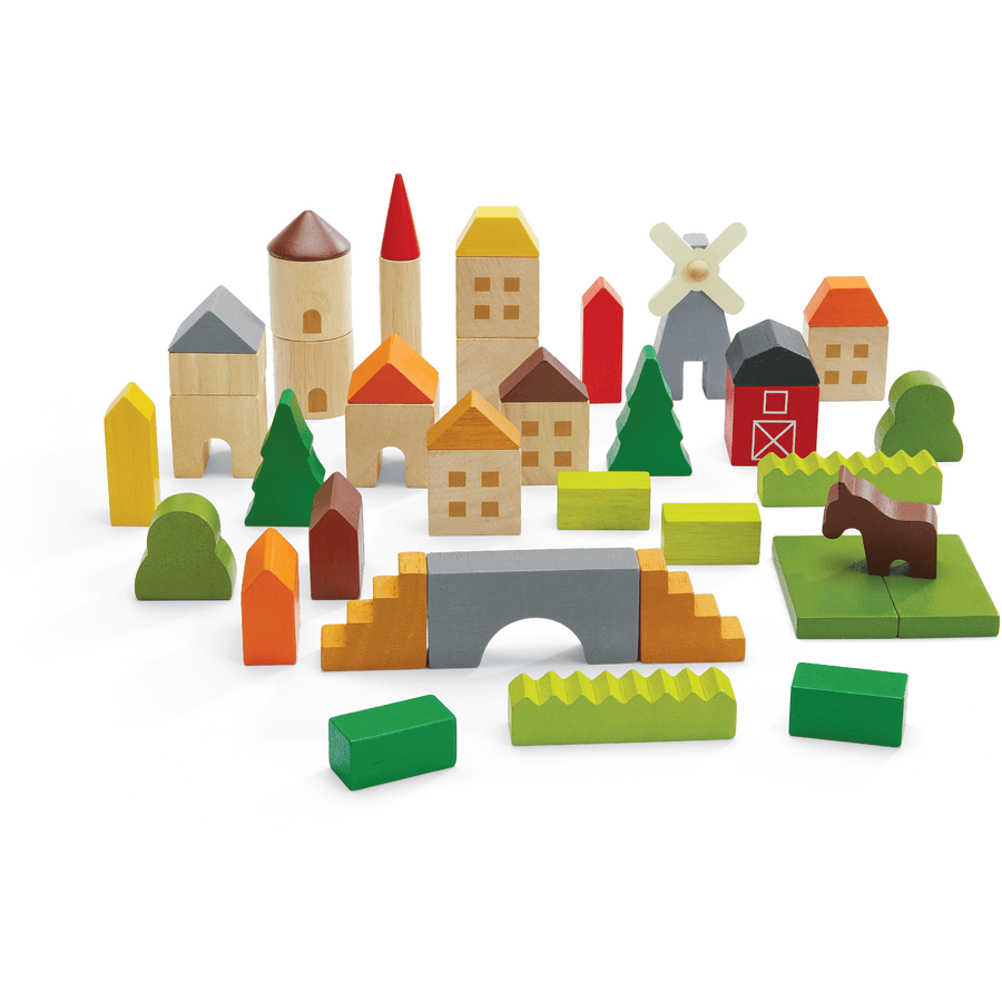 Plan Toys Hrací kostky Village