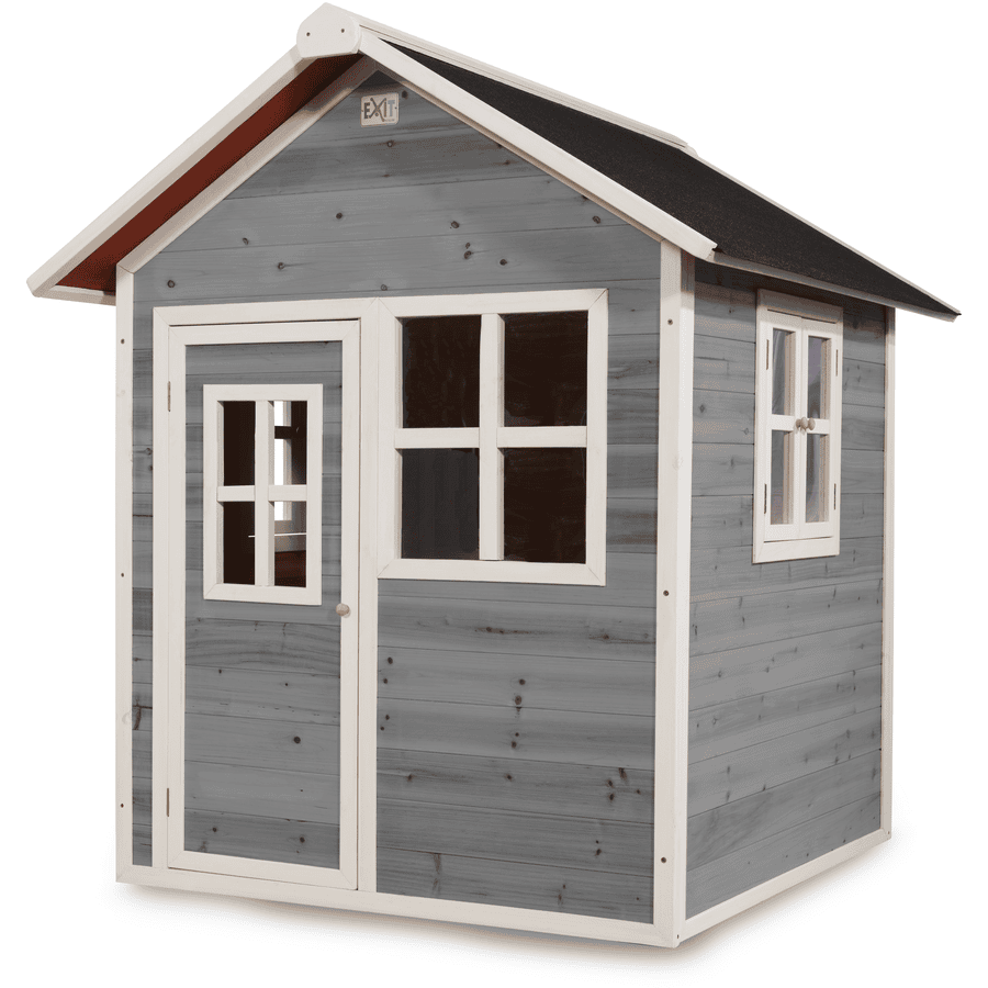 EXIT Maison cabane de jardin enfant Loft 100 bois gris