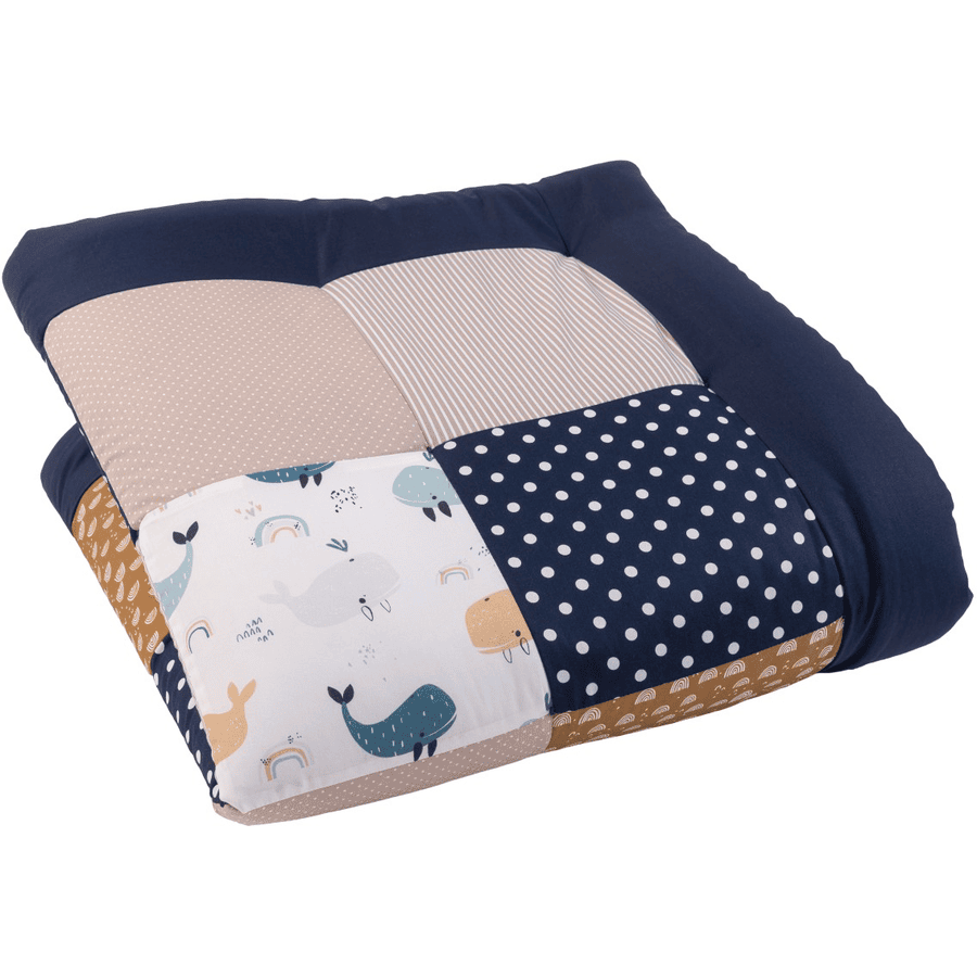 Ullenboom Toddler Blanket &amp; Playpen Pad 100X100 cm Wieloryby