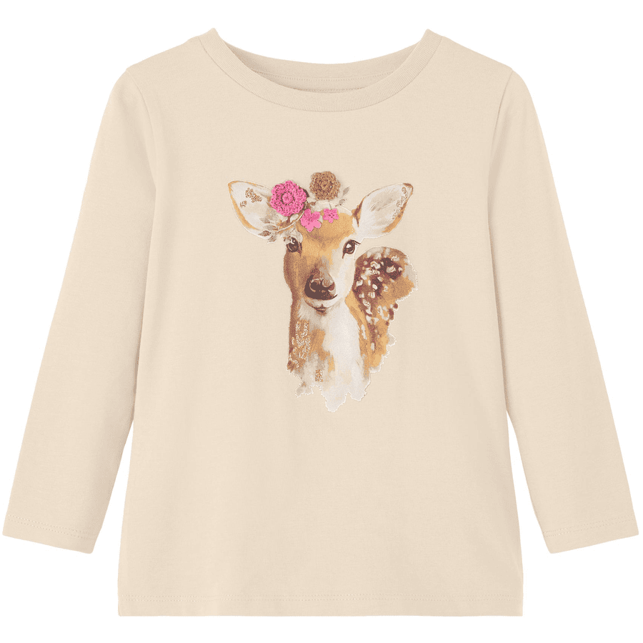 name it Shirt met lange mouwen Nmfredeer Boter cream 