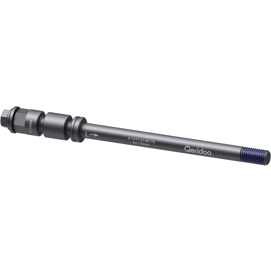Qeridoo ® Oś przelotowa adapter M12x1,75 167 - 192 mm P1,75