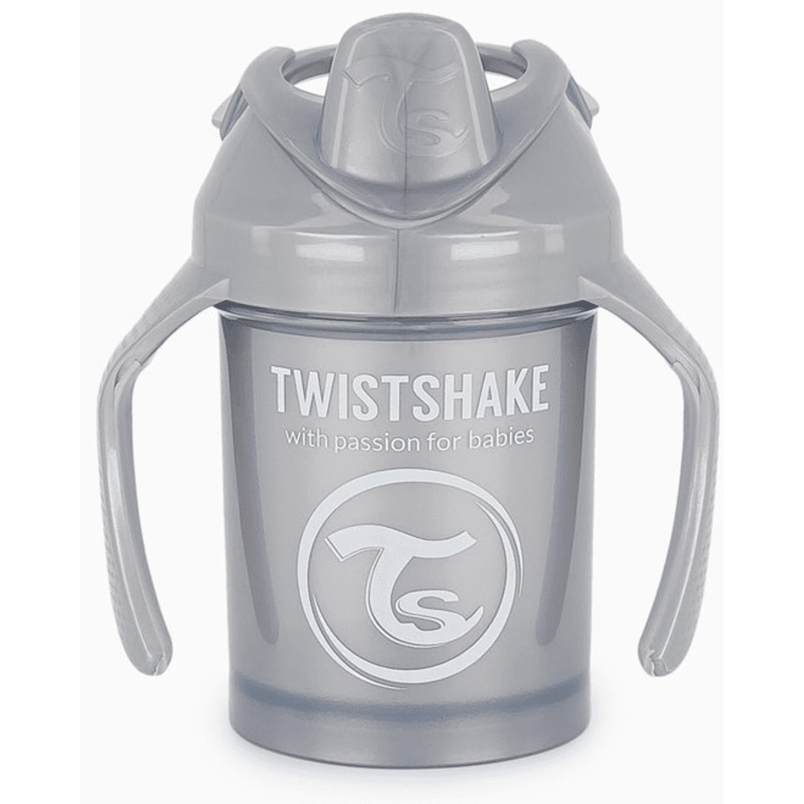 Twist shake  Mini kubek do picia od 4 miesiąca 230 ml, Pearl Grey