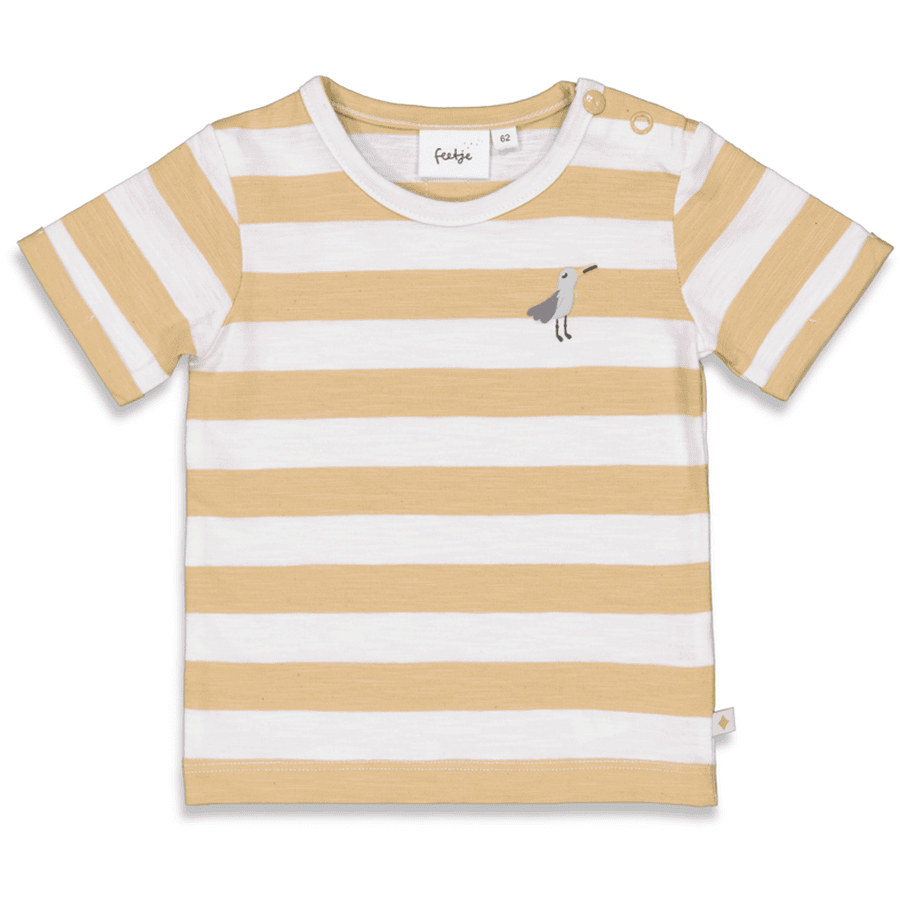 Feetje Stribet T-shirt Beach Days Sand Melange