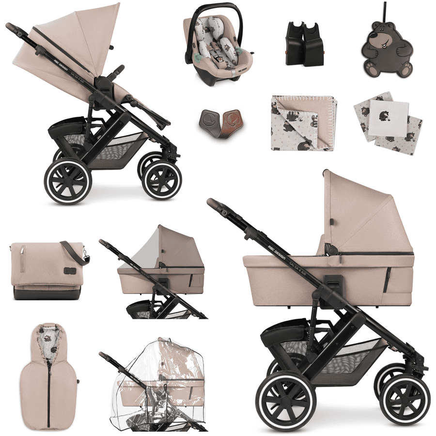 ABC DESIGN  Salsa 4 Air Startset Grain Teddy Collection 2024 Kinderwagen