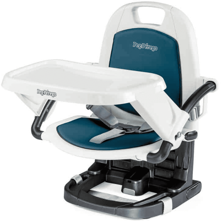 Peg-Perego Rehausseur de chaise de voyage Rialto Petrolio similicuir