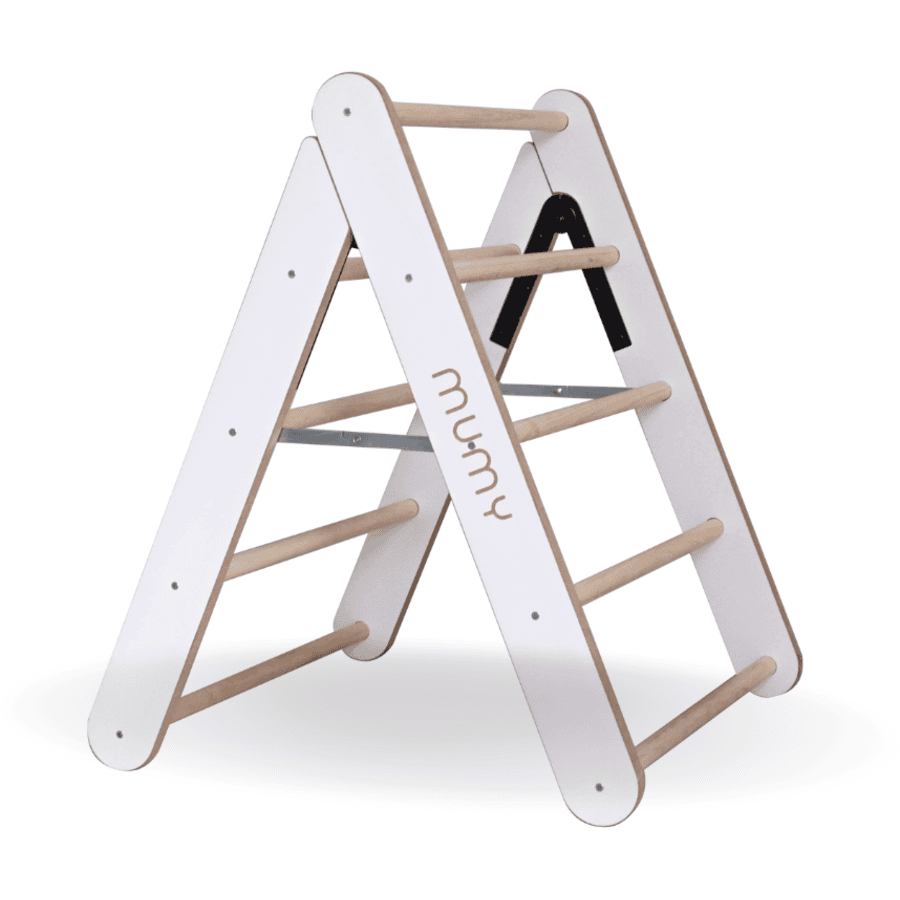 mumy™ Triangolo di Pikler per arrampicata easyCLIMB S, bianco/legno 