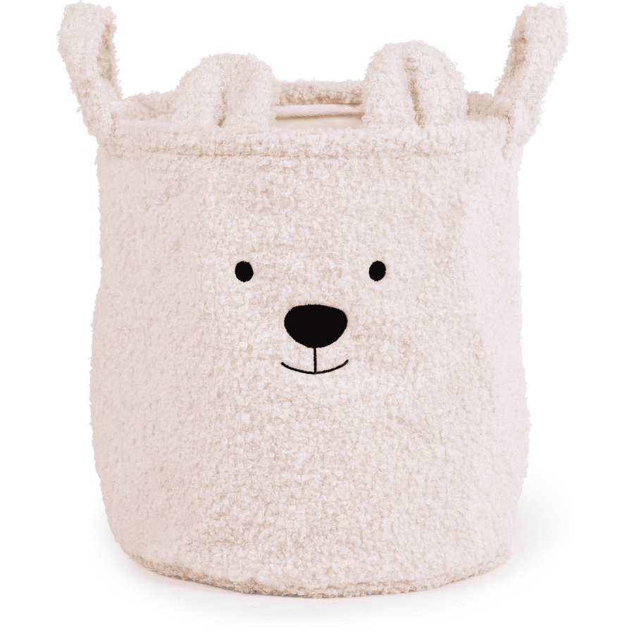 CHILDHOME Teddy Korb 30 x 30 x 30 cm altweiß