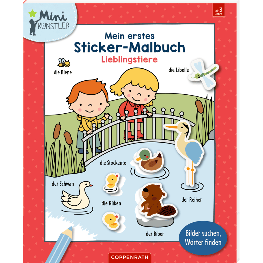 Coppenrath Mein erstes Sticker-Malbuch: Lieblingstiere - Mini-Künstler