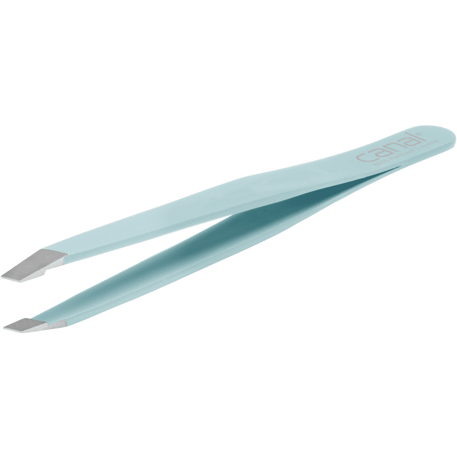 canal® haarpincet schuin, mint, roestvrij 9 cm