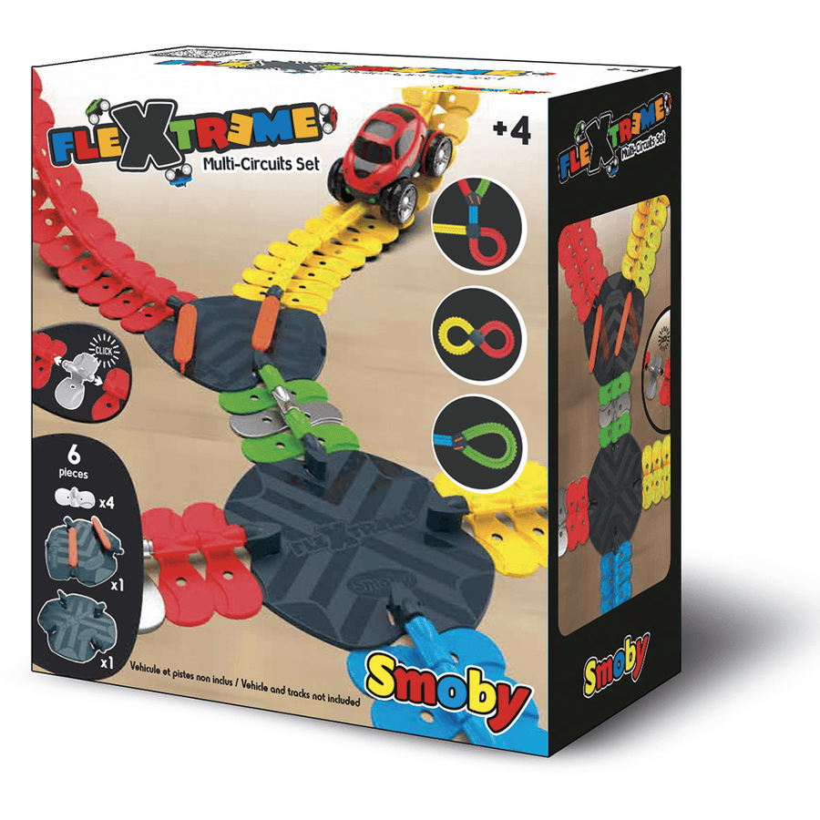 Smoby Flextreme Multi-Race bane Set Crossing and Turnout