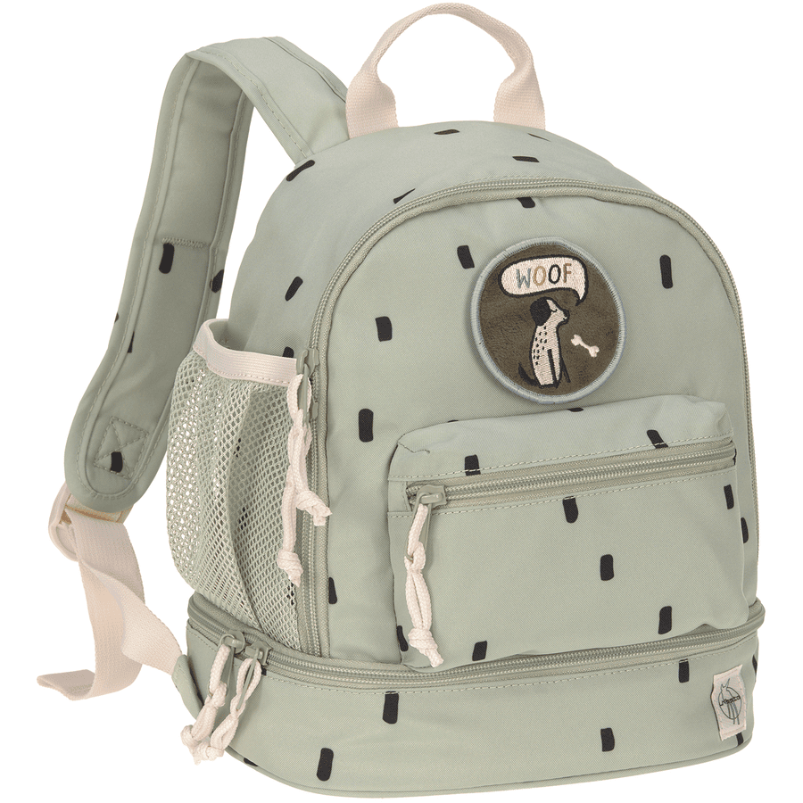 LÄSSIG Mini Backpack, Happy Prints, light olive
