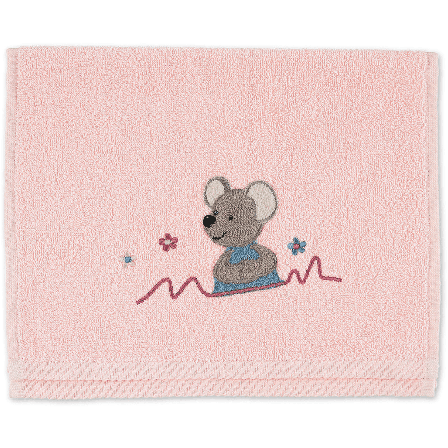 Sterntaler Kids håndklæde Mabel blød pink 50 x 30 cm