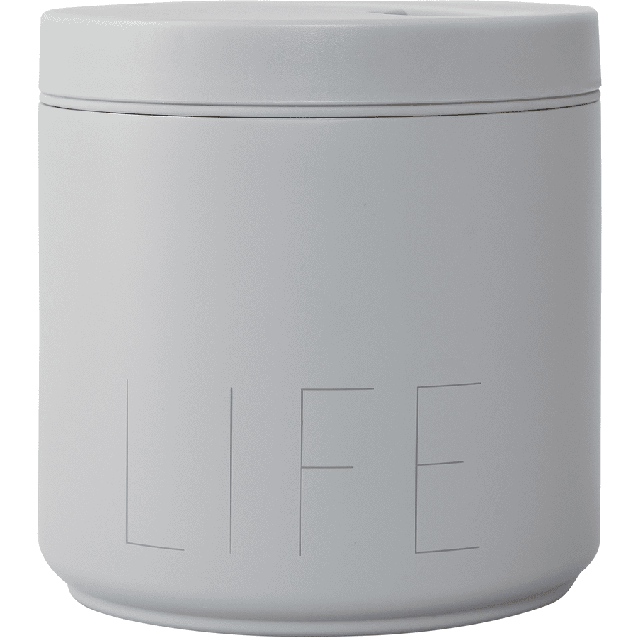 Design Letters Thermobox Travel life large in grigio freddo