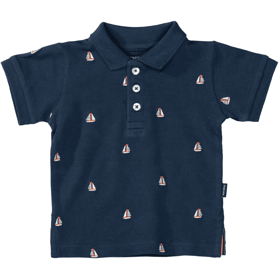  Staccato  Polo marine à motifs