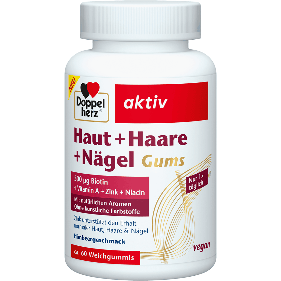 Doppelherz Haut + Haare + Nägel 60 Gums