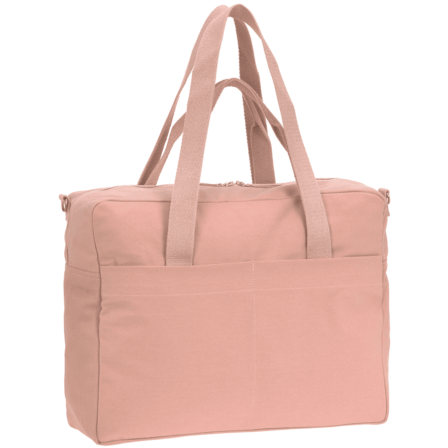 LÄSSIG Borsa fasciatoio Green Label Cotton Essential Bag, rosa