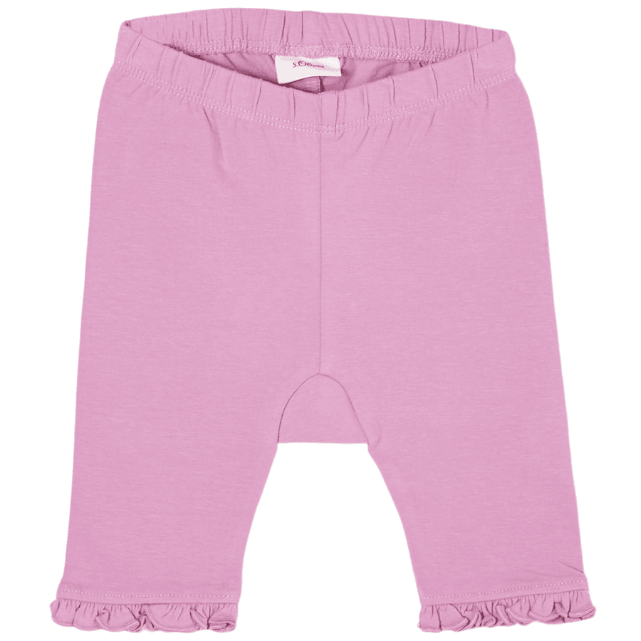 s. Olive r 3/4 leggings med flæser pink