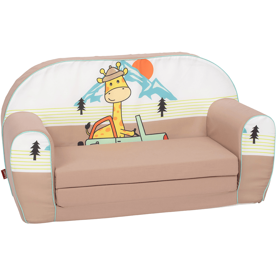 knorr toys® Sofa voor kinderen - "Giraffe op tournee