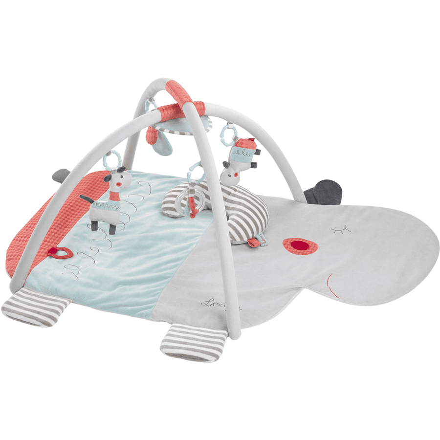 fehn® Loopy & Lotta 3-D-Activity-Decke Nilpferd