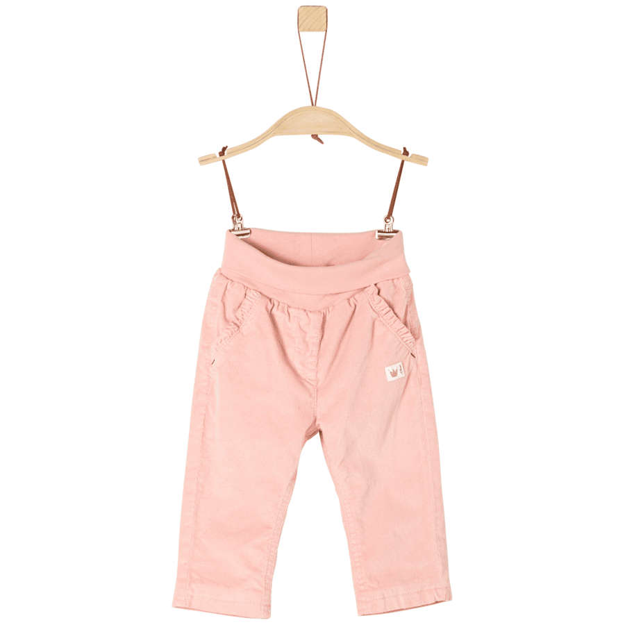 s.Oliver Girl s Pantalon en velours côtelé rose