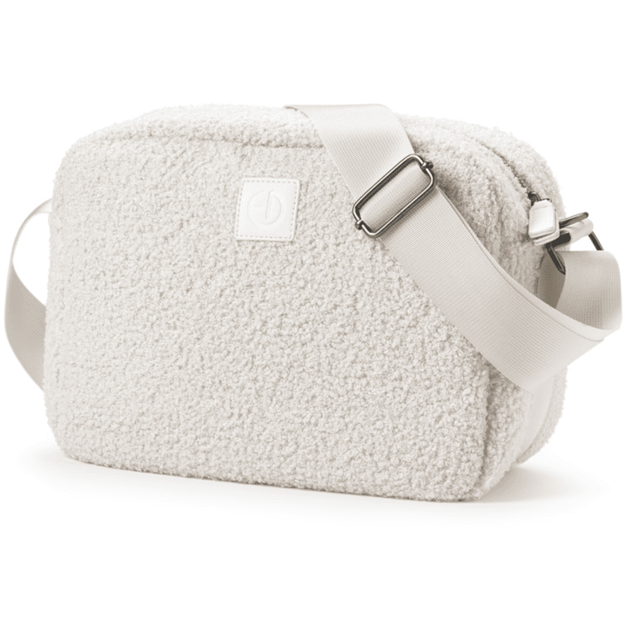 Elodie White Crossbody luiertas - Bouclé