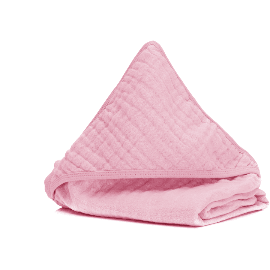 fillikid  Ręcznik kąpielowy z kapturem staro-różowy 75 x 75 cm 