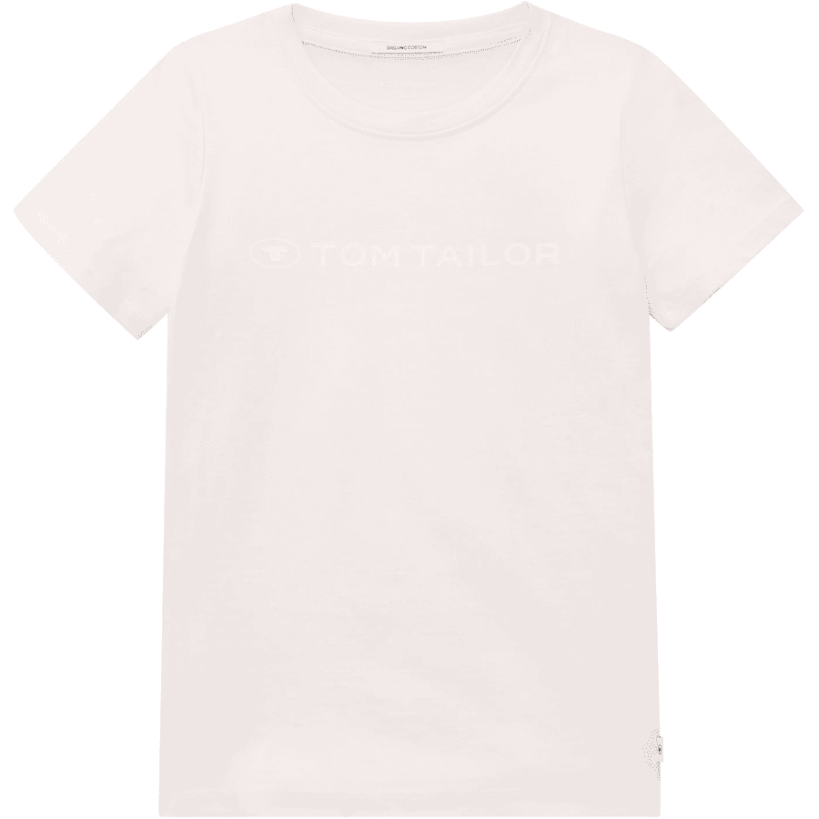 Camiseta TOM TAILOR Logo Print Candy Cotton Rosa