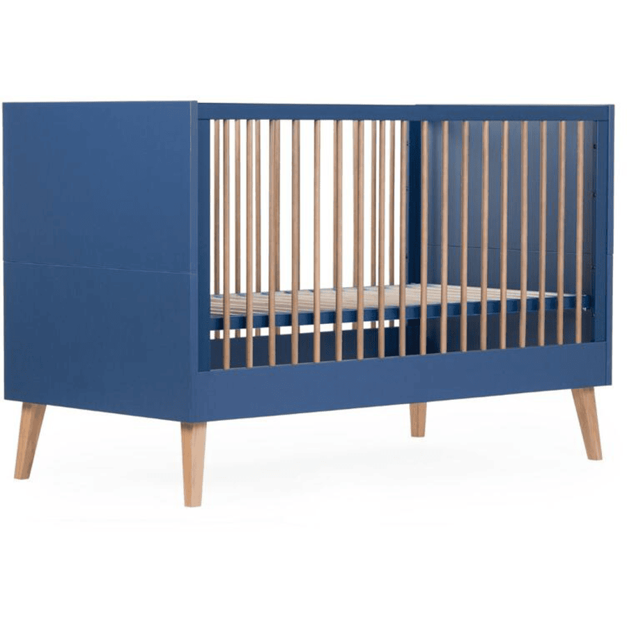 CHILDHOME Lit enfant évolutif bois Bold Blue 70x140 cm