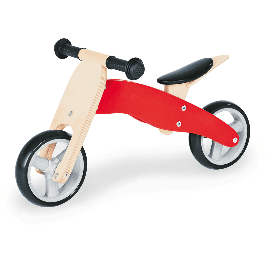 Pinolino Mini Laufdreirad Charlie, rot/natur