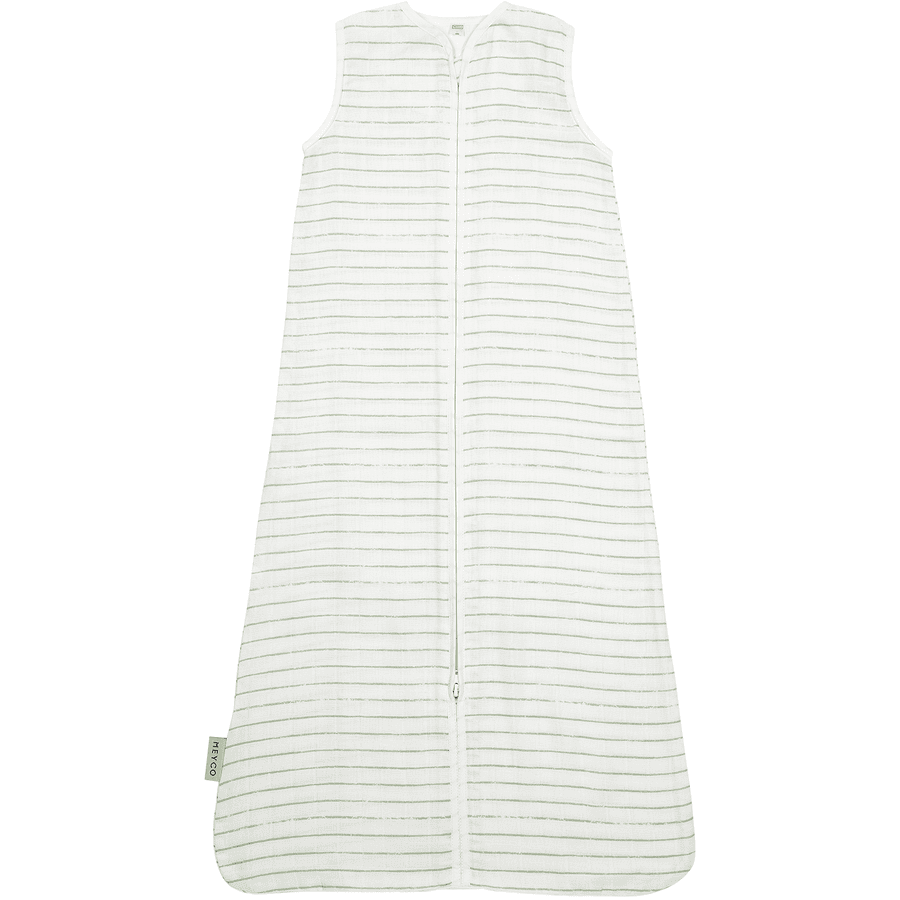 MEYCO Stripe soft muslin sovepose green 