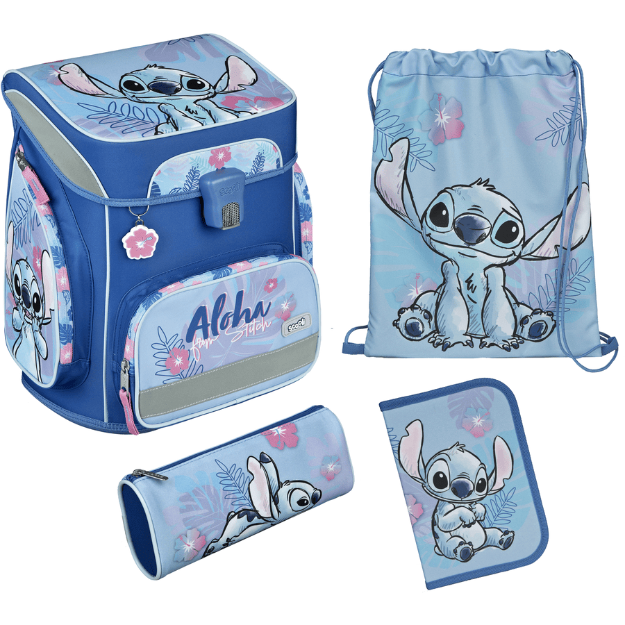 Scooli  EasyFit Schulranzen Set, 5-teilig - Disney Stitch