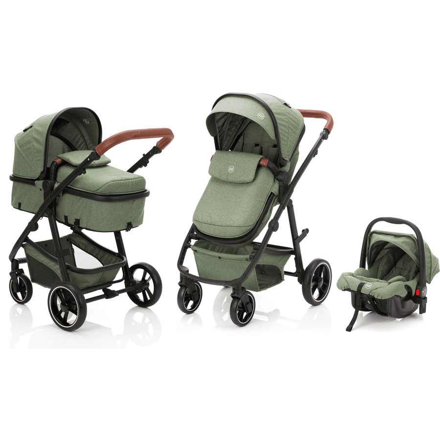 fill Kinderwagen Set Panther Elite 3 in 1 Forrest Green Melange