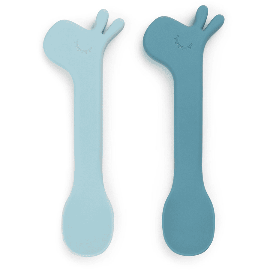 Done by Deer ™ Cuchara de silicona 2 Pack, Lalee Azul