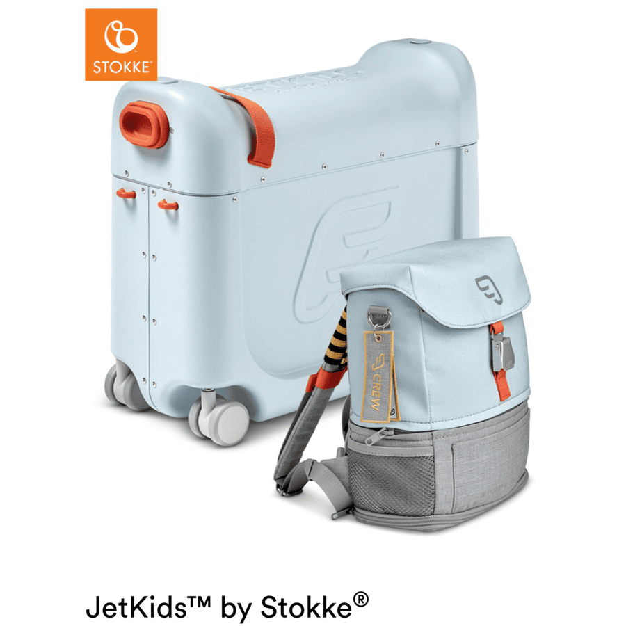 JETKIDS™ BY STOKKE® Aufsitzkoffer BedBox™ mit Crew BackPack™ Blue
