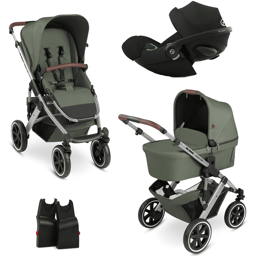 ABC DESIGN Olive i-Size Black Salsa 4 Air barnevogn Collection 2024 inkl. cybex GOLD Cloud G babyautostol Plus Moon Plus og adapter