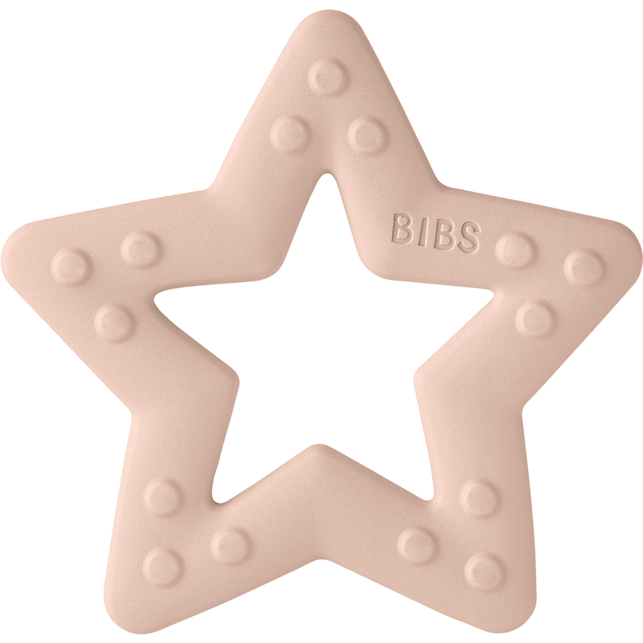 BIBS tannring Baby Bitie Blush Star fra 3 måneder