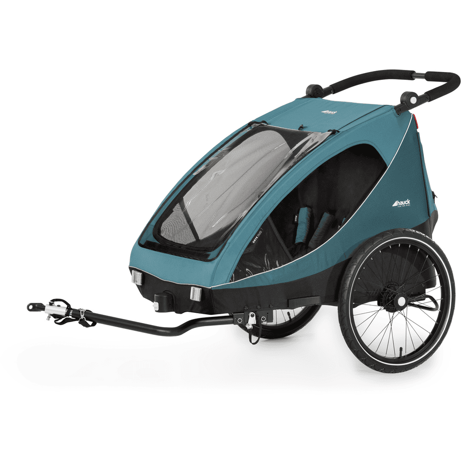 hauck 2in1 Rimorchio per biciclette e passeggino Dryk Duo Petrol 