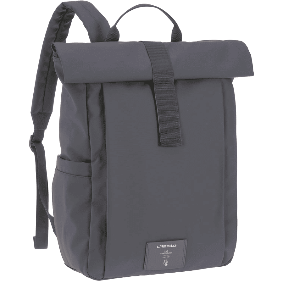 LÄSSIG Mochila cambiador Rolltop Up Backpack anthracite 