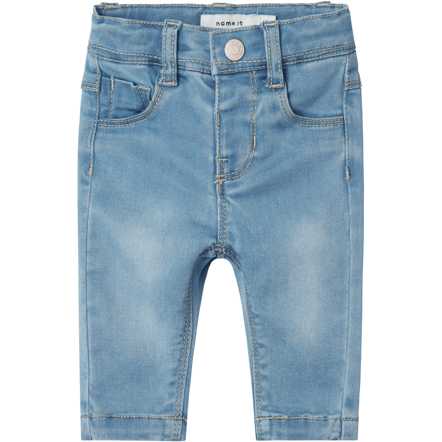 name it Light Dżinsy Slim Nbfsalli Blue Denim