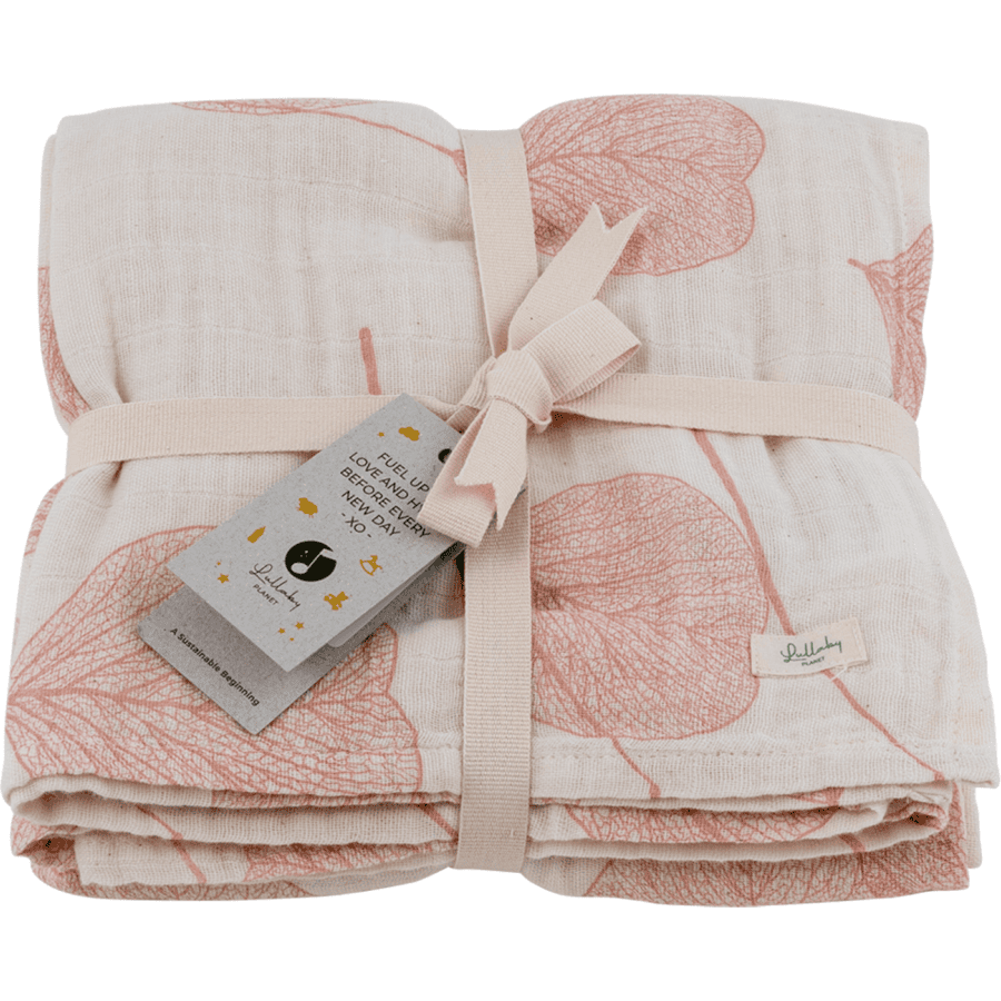 Lullaby Planet Musselin Swaddle Rose Quartz 120x120xcm 