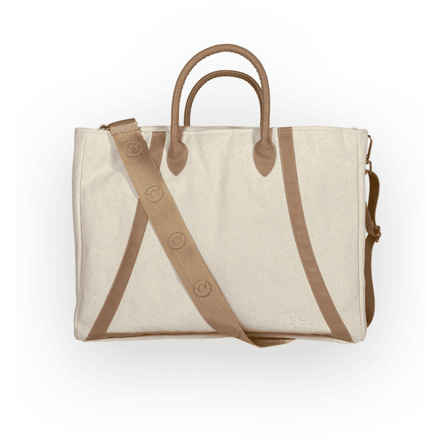 Najell Wickeltasche mit Einsatz Ivory White