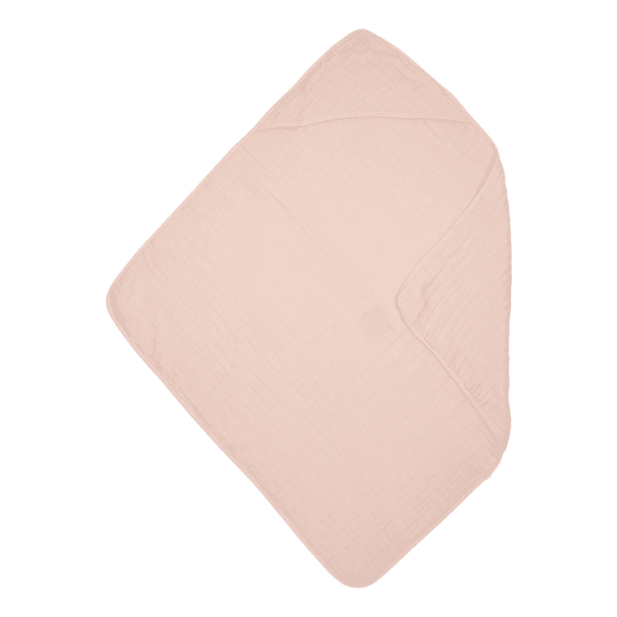 MEYCO Cape de bain enfant mousseline uni Soft Pink 80x80 cm