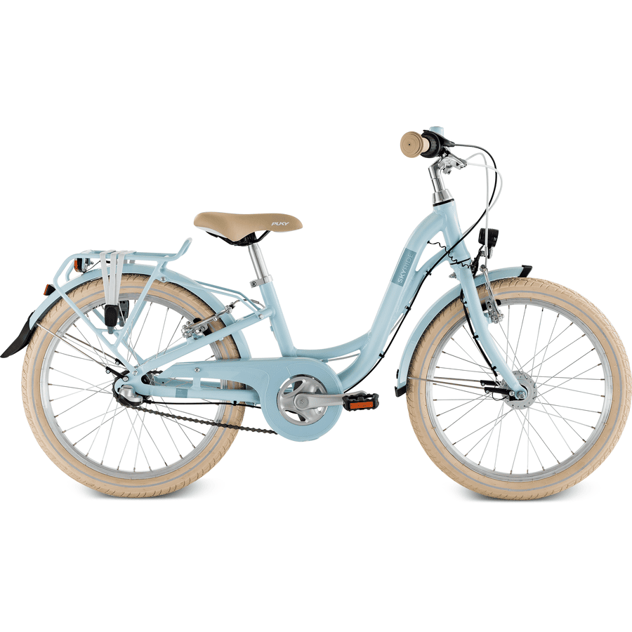 PUKY ® Bicicleta SKYRIDE 20-3 CLASS IC, azul retro