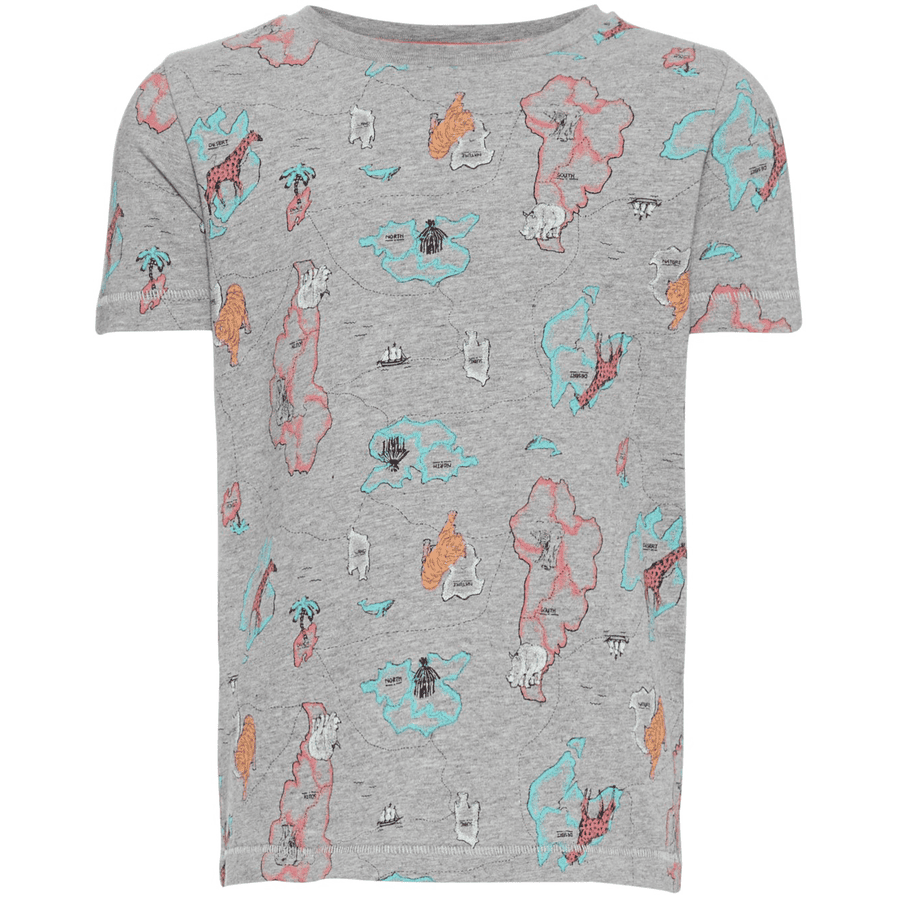 name it T-shirt til drenge Gabil grå melange 