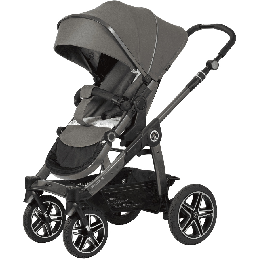 Hartan Carrito de bebé Racer GTX freno de mano Colección Causal green nature (916)Chasis color platino